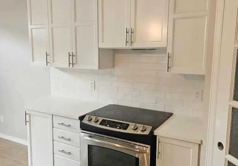 professionally painted home cabinets in saint john home kitchen
